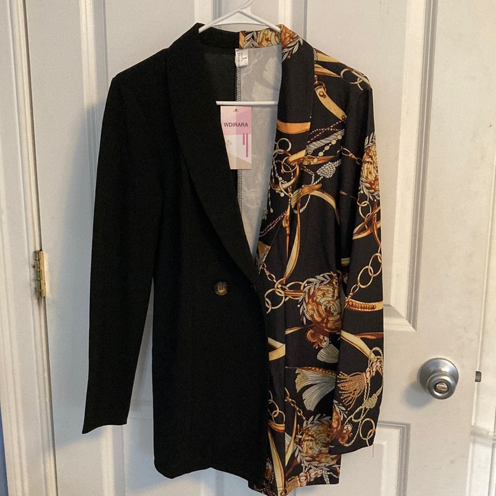 Black and Gold Women's Blazer